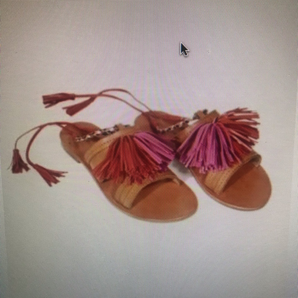 Johnny Was NWT Antik Batik Youri leather sandals